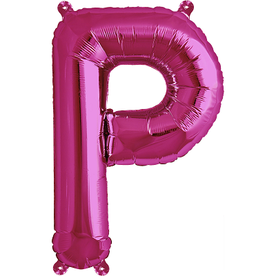 Northstar 16&quot; (Air-Fill) Foil Magenta Letter P (Discontinued)