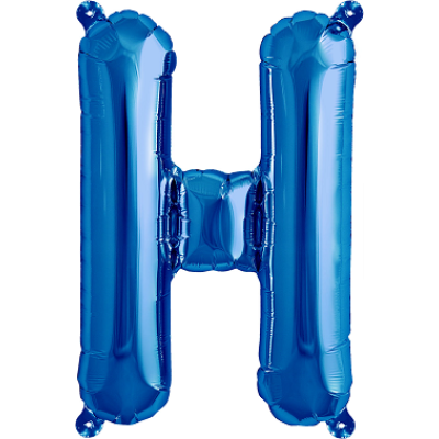 Northstar Foil 41cm (16&quot;) Letter Blue H (Air Fill) (Discontinued)