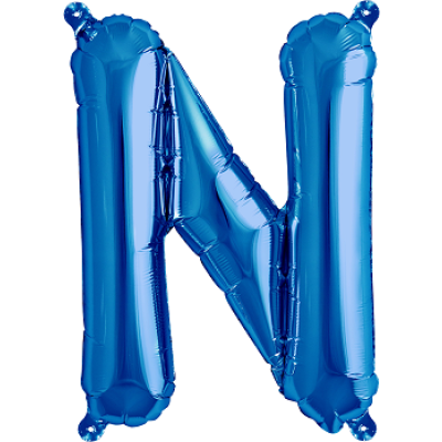 Northstar Foil 41cm (16&quot;) Letter Blue N (Air Fill) (Discontinued)