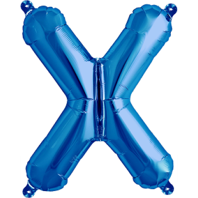 Northstar Foil 41cm (16&quot;) Letter Blue X  (Air Fill) (Discontinued)