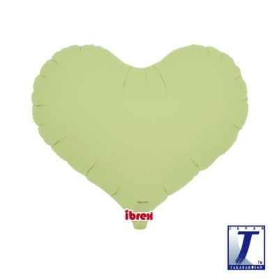 Ibrex Jelly Heart 14&quot; Pastel Green (Unpackaged)