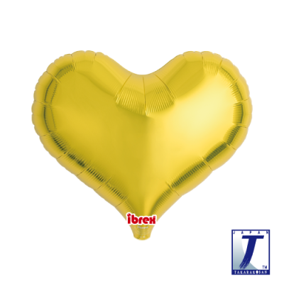 Ibrex Jelly Heart 14" Metallic Gold (unpackaged)