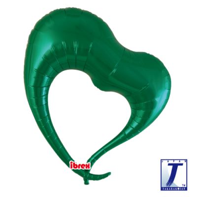 Ibrex Elegant Heart 30" Metallic Green (unpackaged)