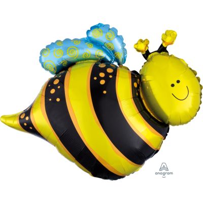 Anagram Foil Shape Happy Bee (61cm x 63cm)