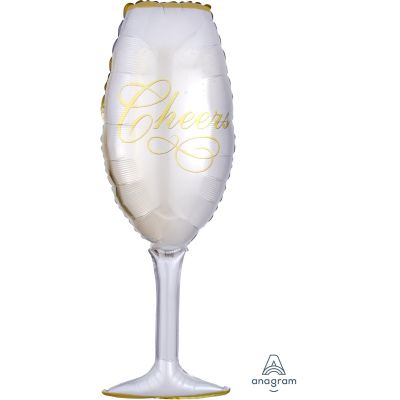 Anagram Foil Shape Champagne Glass (35cm x 97cm)