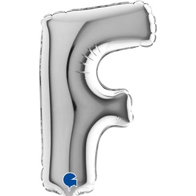 Grabo 18cm (7") Miniloon Silver Letter F - Air Fill
