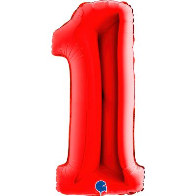 Grabo Foil 102cm (40") Red Number 1