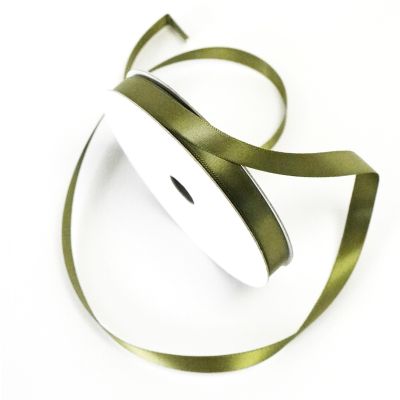 Satin Double Face Ribbon Avocado - 10mm x 30m 