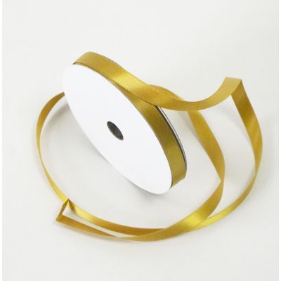 Satin Double Face Ribbon Gold - 10mm x 30m 