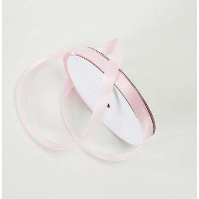 Satin Double Face Ribbon Light Pink - 10mm x 30m 