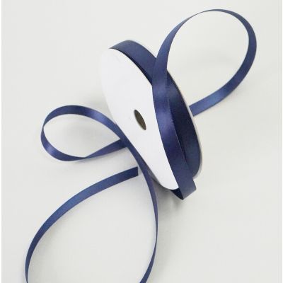 Satin Double Face Ribbon Navy - 10mm x 30m 