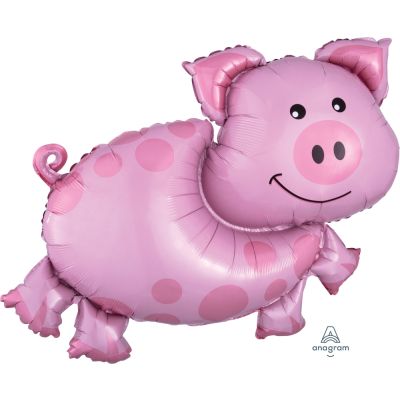 Anagram Foil Shape Pig (89cm x 64cm)