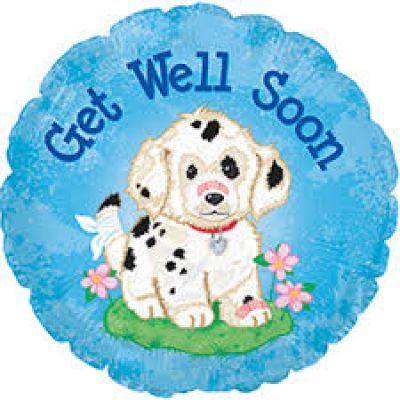 CTI Foil 45cm (18&quot;) Get Well Soon Doggie (Discontinued)