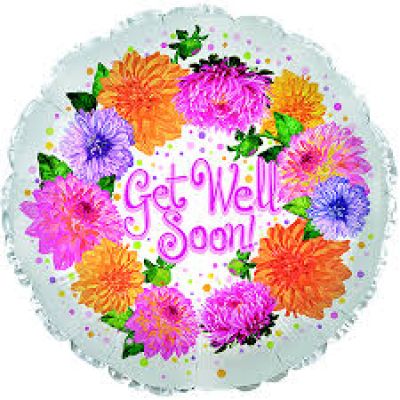 CTI Foil 45cm (18&quot;) Get Well Soon Chrysanthemum (Discontinued)