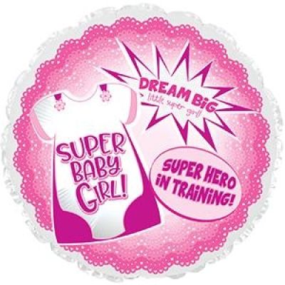 CTI Foil 45cm (18&quot;) Super Hero Baby Girl (Discontinued)