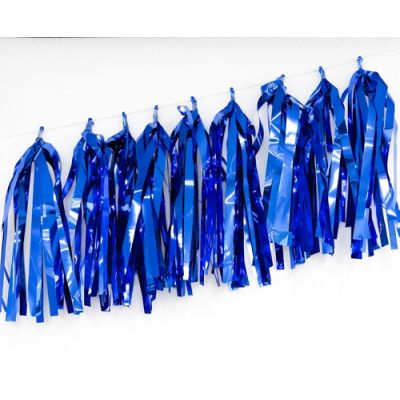 P9 Balloon Tassels (35cm x 12cm) Metallic Royal Blue