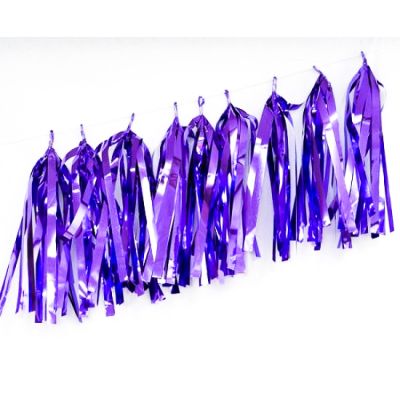 P9 Balloon Tassels (35cm x 12cm) Metallic Lilac