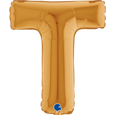 Grabo Foil 36cm (14") Gold Letter T - Air Fill