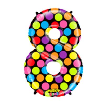 Betallic 102cm (40&quot;) Mighty Bright Megaloon Polka #8 (Discontinued)