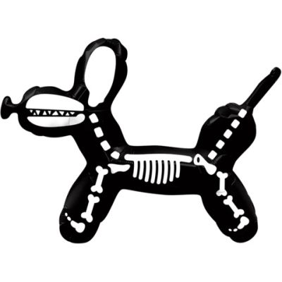 Qualatex Micro-Foil 35cm (14") Mini Dog Skeleton (Air Fill & Unpackaged)