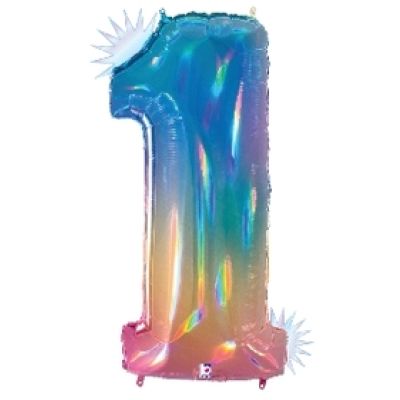 Betallic / Grabo 100cm (40") Megaloon Opal Rainbow Number 1