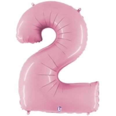 Grabo Foil Megaloon 102cm (40") Pastel Pink Number 2