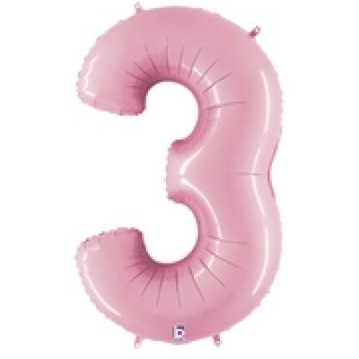Grabo Foil Megaloon 102cm (40") Pastel Pink Number 3