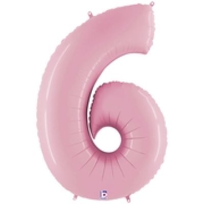 Grabo Foil Megaloon 102cm (40") Pastel Pink Number 6
