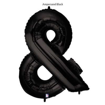 Betallic 100cm (40") Megaloon Black Ampersand (&) (Discontinued)