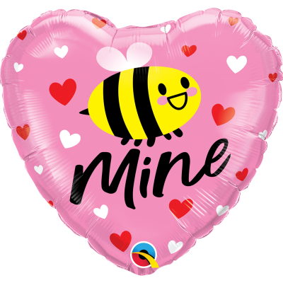 Qualatex Foil Heart 45cm (18") Bee Mine Hearts
