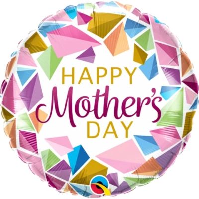 Qualatex Foil 45cm (18") Round Mother's Day Colourful Gems