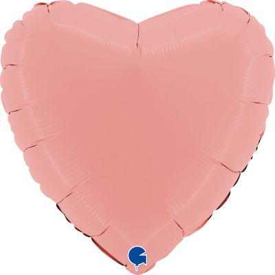 Grabo Foil Solid Colour Heart 91cm (36") Matte Pink (Unpackaged)