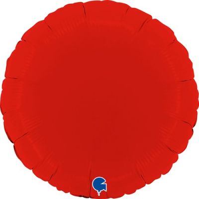 Grabo Foil Solid Colour Round 46cm (18") Matte Red (Unpackaged)