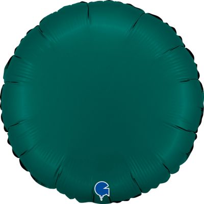 Grabo Foil Solid Colour Round 46cm (18") Satin Emerald Green (Unpackaged)