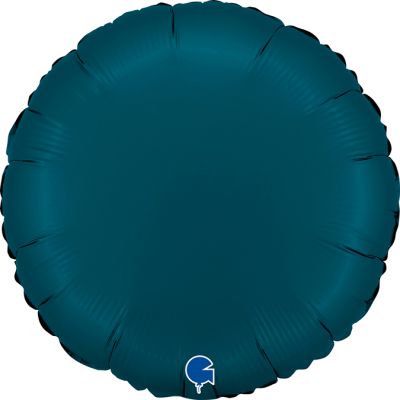 Grabo Foil Solid Colour Round 46cm (18") Satin Petrol Blue (unpackaged)