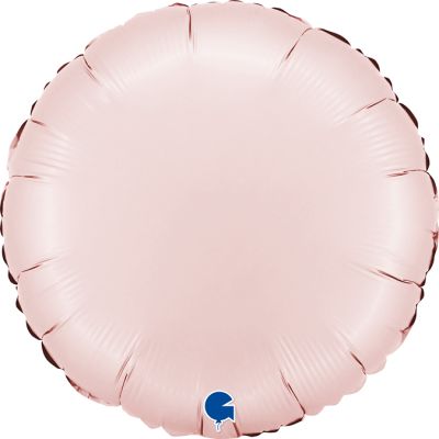 Grabo Foil Solid Colour Round 46cm (18") Satin Pastel Pink (Unpackaged)