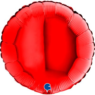 Grabo Foil Solid Colour Round 46cm (18") Red (Unpackaged)