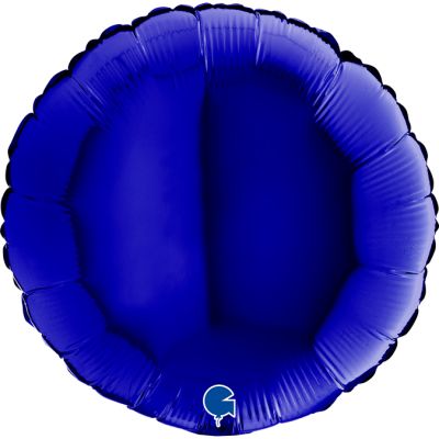 Grabo Foil Solid Colour Round 46cm (18") Blue Capri (Unpackaged)