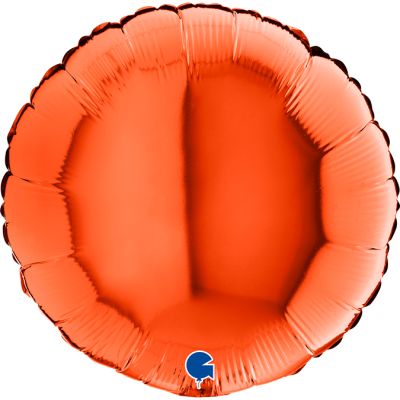 Grabo Foil Solid Colour Round 46cm (18") Orange (unpackaged)