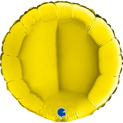 Grabo Foil Solid Colour Round 46cm (18") Yellow (unpackaged)