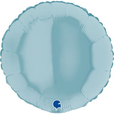 Grabo Foil Solid Colour Round 46cm (18") Pastel Blue (Unpackaged)