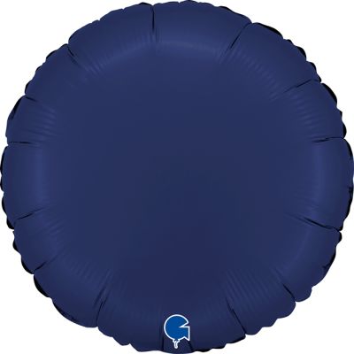 Grabo Foil Solid Colour Round 46cm (18") Satin Navy Blue (unpackaged)