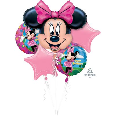 Anagram Licensed Foil Balloon Bouquet Kit Minnie Mouse Birthday