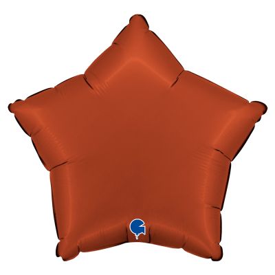 Grabo Foil Solid Colour Star 46cm (18") Satin Brick Red (Unpackaged)
