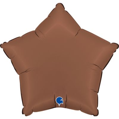 Grabo Foil Solid Colour Star 46cm (18") Satin Chocolate (Unpackaged)