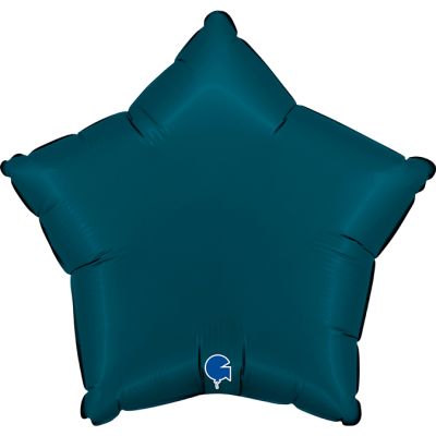 Grabo Foil Solid Colour Star 46cm (18") Satin Petrol Blue (Unpackaged)