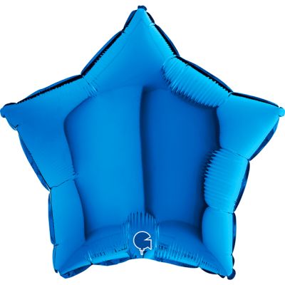 Grabo Foil Solid Colour Star 46cm (18") Blue (Unpackaged)
