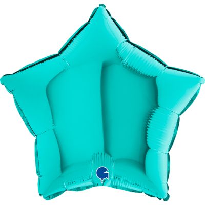 Grabo Foil Solid Colour Star 46cm (18") Tiffany Blue (Unpackaged)