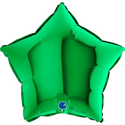 Grabo Foil Solid Colour Star 46cm (18") Green (Unpackaged)