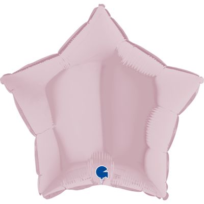 Grabo Foil Solid Colour Star 46cm (18") Pastel Pink (Unpackaged)